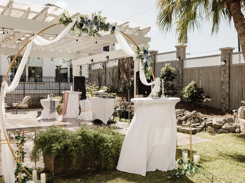 Event design and decor at Canal Street Inn, New Orleans