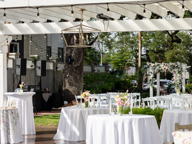 Event design and decor at Canal Street Inn, New Orleans