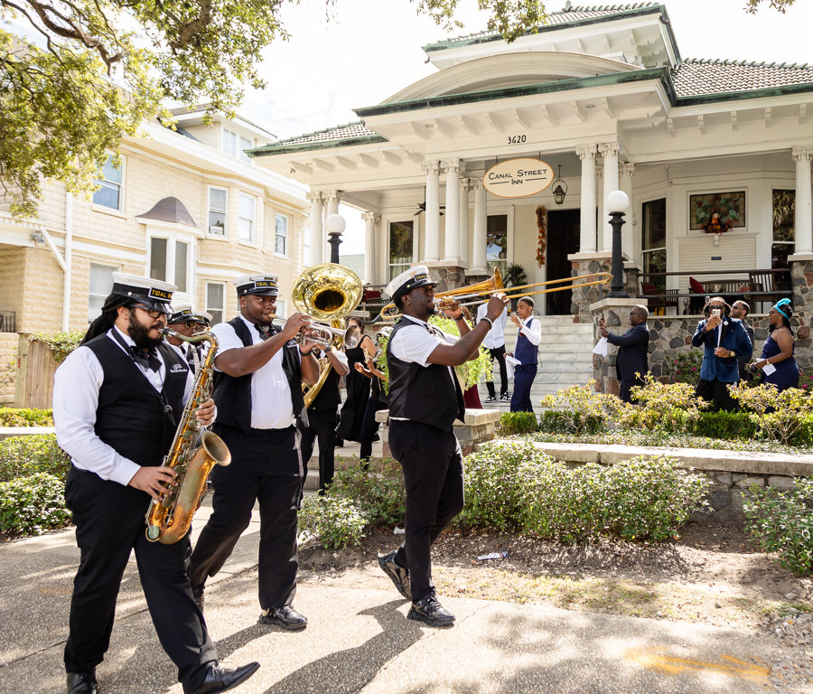 Cara and Donzell wedding at Canal Street Inn — photo 21