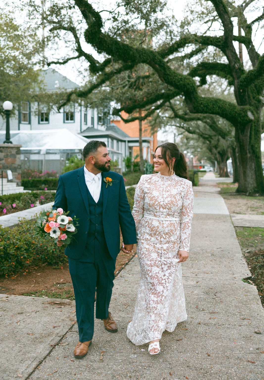 Hannah and Jonathan wedding at Canal Street Inn in New Orleans