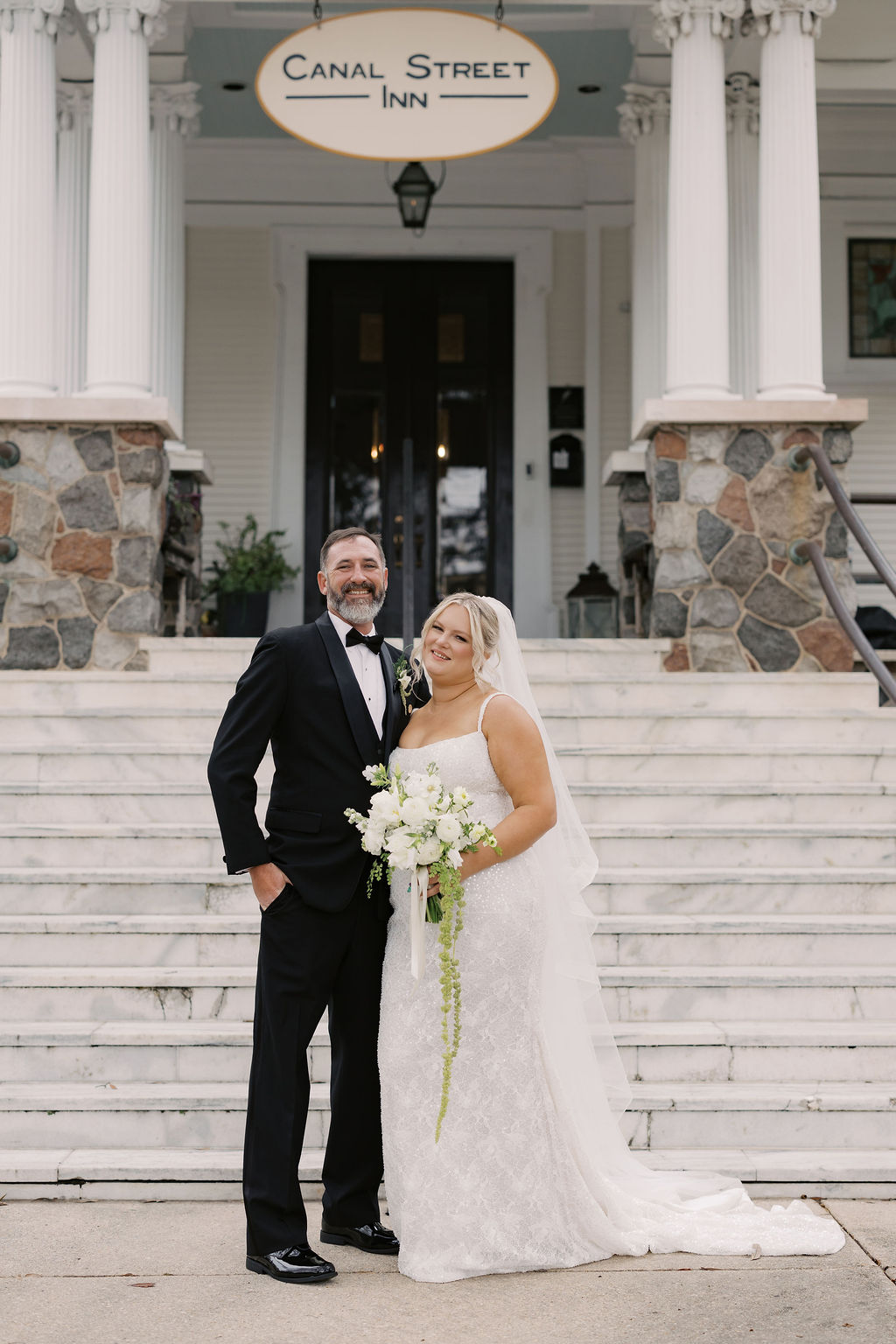 Kristen and Steve wedding at Canal Street Inn in New Orleans